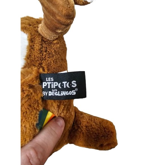 Les Deglingos Ptipotos Allezou the Kangaroo Plush | Brown - Picture 4 of 6